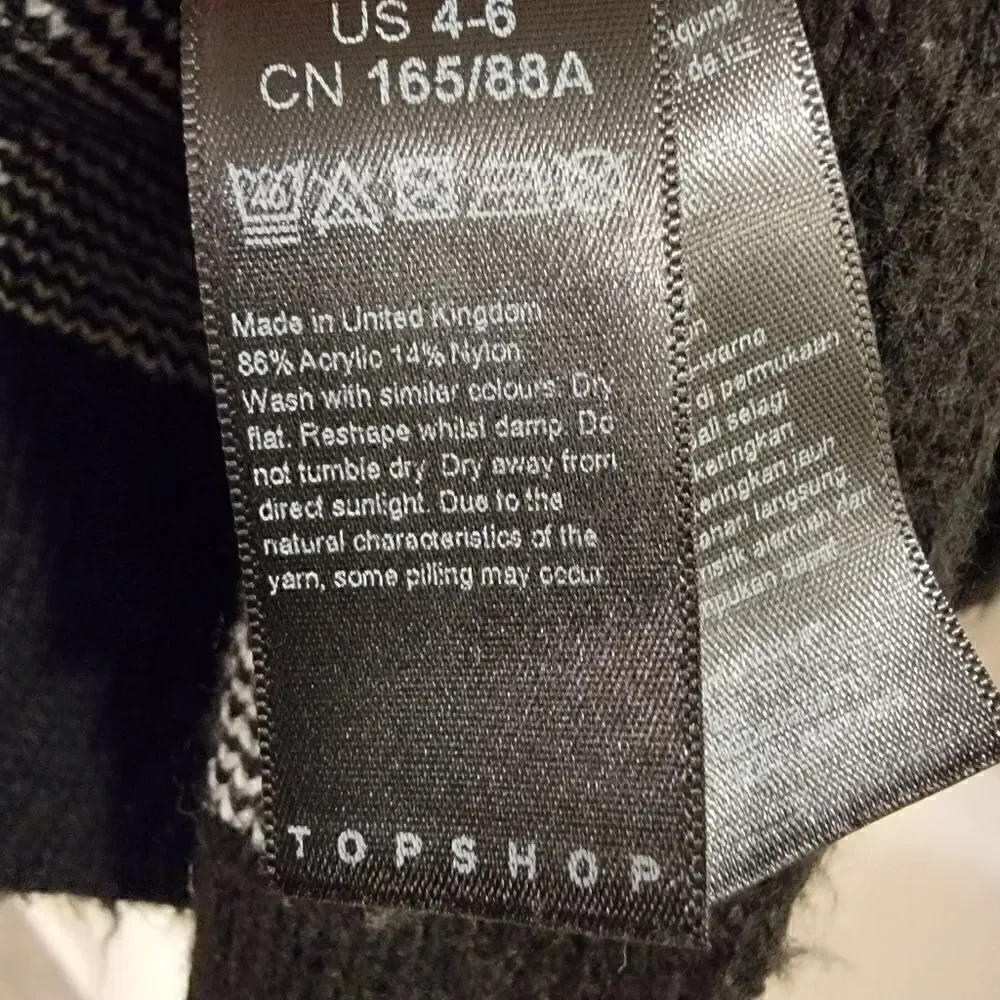 Topshop Zebra Leopard Mix Print Cardigan size 4 - 6 - Picture 7 of 7